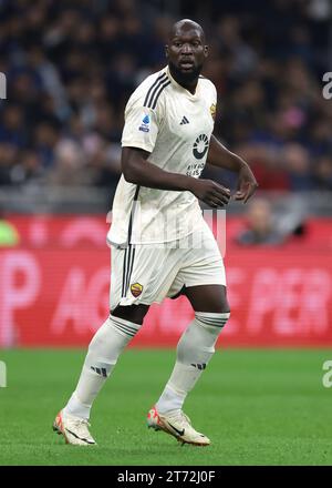 Mailand, Italien. Oktober 2023. Romelu Lukaku von AS Roma während des Spiels der Serie A in Giuseppe Meazza, Mailand. Der Bildnachweis sollte lauten: Jonathan Moscrop/Sportimage Credit: Sportimage Ltd/Alamy Live News Stockfoto
