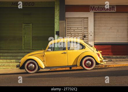Mexiko, Tuxtla Gutierrez, Chiapas, Volkswagen Käfer, Herbst 2023 Stockfoto