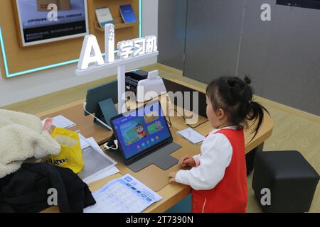 SHANGHAI, CHINA - 12. NOVEMBER 2023 - Leser lesen in der Shanghai Book Mall in Shanghai, China, 12. November 2023. Stockfoto