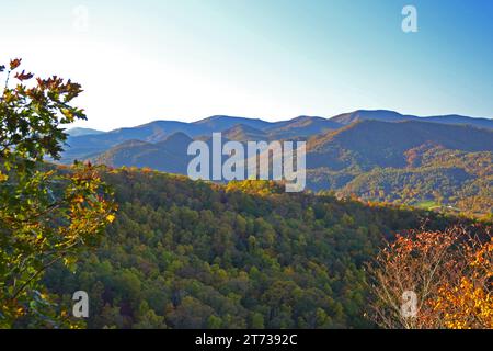 Appalachen herbstliche Bergszene-02 Stockfoto