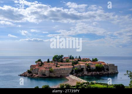 Sveti Stefan, Budva Riviera, Montenegro Stockfoto