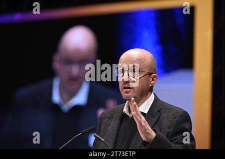 Jahrestagung der Synode der Evangelischen Kirche in Deutschland EKD. Im Foto vom 12.11.2023: Bischof Tobias Bilz, Landesbischof der Evangelisch-Lutherischen Landeskirche Sachsens und Mitglied im Rat der EKD. NUR REDAKTIONELLE VERWENDUNG *** Jahrestagung der Synode der Evangelischen Kirche in Deutschland EKD im Foto vom 12 11 2023 Bischof Tobias Bilz, Bischof der Evangelisch-Lutherischen Kirche Sachsen und Mitglied des Rates der EKD REDAKTIONELLE VERWENDUNG NUR Copyright: epd-bild/HeikexLyding epd-EKD Synode Bilz8 Credit: Imago/Alamy Live News Stockfoto