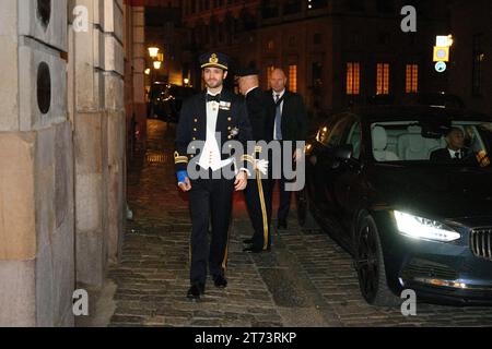 Stockholm, Schweden. November 2023. STOCKHOLM 20231113Prince Carl Philip nimmt an der feierlichen Versammlung der Military Science Academy an der Stockholmer Börse Teil. Foto: Jessica Gow/TT/Code 10070 Credit: TT News Agency/Alamy Live News Stockfoto