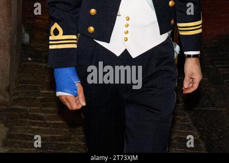 Stockholm, Schweden. November 2023. STOCKHOLM 20231113Prince Carl Philip nimmt an der feierlichen Versammlung der Military Science Academy an der Stockholmer Börse Teil. Foto: Jessica Gow/TT/Code 10070 Credit: TT News Agency/Alamy Live News Stockfoto