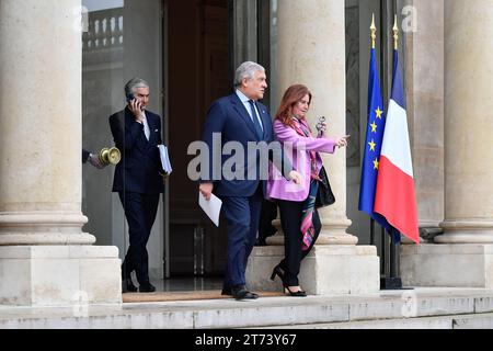 Julien Mattia / Le Pictorium - Internationale humanitäre Konferenz für Zivilisten im Gazastreifen - 27/01/2016 - Frankreich / Ile-de-France (Region) / Paris - beim 6. Friedensforum im Palais de l'Elysee am 9. November 2023 Stockfoto