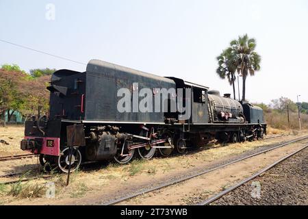Garratt Dampflokomotive, Victoria Falls Town, Simbabwe, Afrika Stockfoto