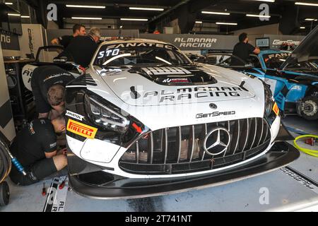 Mercedes AMG GT beim Festival of Speed (Festival de Velocidad) Motorrennrennen auf der Rennstrecke von Katalonien, Barcelona, Spanien am 30. September 2023 Stockfoto