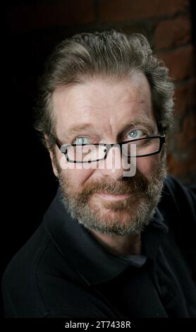 Tony Wilson oder Anthony H Wilson, Mitbegründer von Factory Records und dem Nachtclub Hacienda, fotografiert vor seinem Tod im Jahr 2007. News Pic Paul Burrows Stockfoto