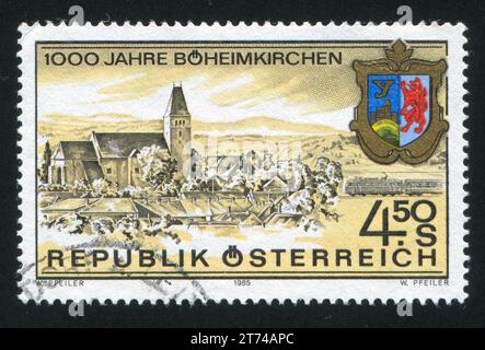 ÖSTERREICH - UM 1985: Briefmarke gedruckt von Österreich, zeigt Boheimkirchen, um 1985 Stockfoto