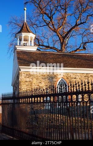 Die Old Dutch Church in Sleepy Hollow ist in Washington Irvings Geschichte des kopflosen Reiters bekannt Stockfoto
