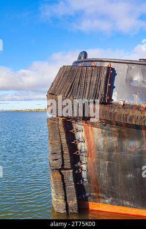 Schleifendetail eines Schleppers im Steveston Harbour British Columbia Kanada Stockfoto