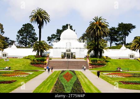 Conservatory of Flowers, San Francisco, Kalifornien Stockfoto