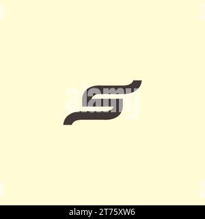 S einfaches Logo-Design. Buchstabe S Vektor Stock Vektor