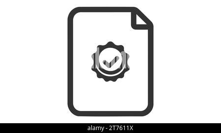 Symbol "Rechtsdokumente". Rechtliche Dokumente Symbolvorlage für Grafik- und Webdesign-Sammlung Logo-Vektor-Illustration. Stock Vektor