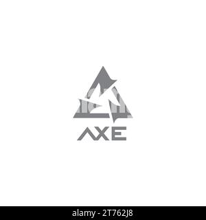 Modernes Design Mit Axt-Logo Stock Vektor