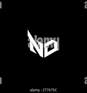 ND Premium-Emblem-Logo – anfängliches Esport- und Gaming-Design-Konzept Stock Vektor