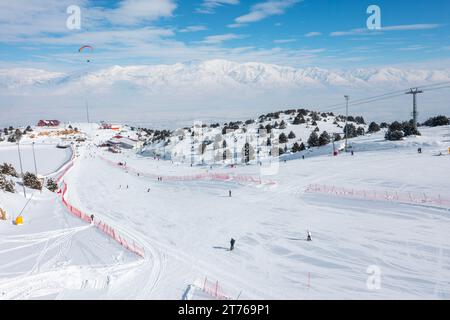 Blick Auf Das Skigebiet Ergan, Erzincan, Türkei Stockfoto