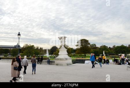 Der wunderschöne Jardin du Carrousel in Paris, Frankreich. Stockfoto