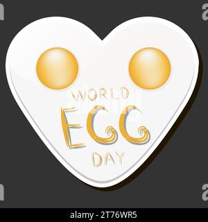 Schöne farbige Illustration zum Thema des Feierns des jährlichen Feiertags des Eiertags Stock Vektor