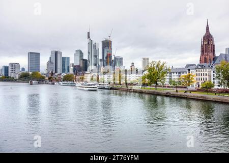 Eindruck von Frankfurt am Main, einer Stadt in Hessen Stockfoto