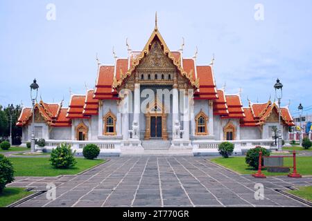 Wat Benchamabophit Dusitvanaram (Wat Benjabopit DusitWanaram) ist ein buddhistischer Tempel im Bezirk Dusit in Bangkok. Sie ist auch als Mar bekannt Stockfoto