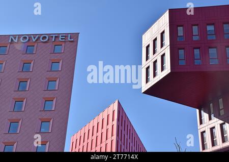 St Etienne, eine entindustrialisierte Stadt, die sich neu erfindet, Geschäftsviertel und Verkehrsknotenpunkt in der Nähe des außergewöhnlichen SNCF-Bahnhofs, Stadterneuerung Stockfoto