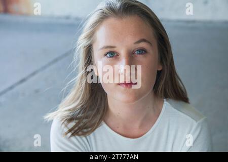 Portrait of Young Woman Stockfoto