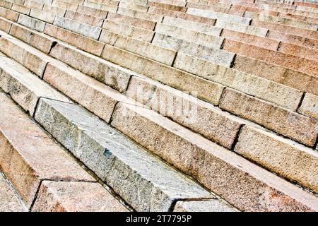 Hintergrund der alten Treppe der alten Kirche Stockfoto