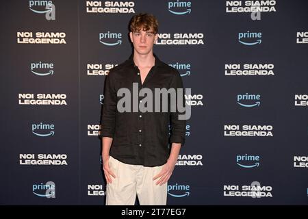 Rom, Italien. November 2023. Milo Roussel nimmt am Fotogespräch der Prime Video-fernsehserie „Noi siamo leggenda“ im Soho House Teil. (Foto: Mario Cartelli/SOPA Images/SIPA USA) Credit: SIPA USA/Alamy Live News Stockfoto