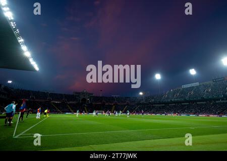 Barcelona, Spanien. November 2023. BARCELONA, SPANIEN - 12. NOVEMBER: Allgemeine Ansicht während des Spiels La Liga EA Sports zwischen dem FC Barcelona und Deportivo Alaves bei den Estadi Olimpic Lluis Companys am 12. November 2023 in Barcelona Credit: DAX Images/Alamy Live News Stockfoto