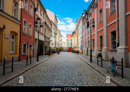 12.07.2022: Straßenblick auf die Altstadt, Posen, Polen Stockfoto