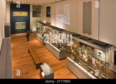 Innenraum des Ashmolean Museums in Oxford. Stockfoto