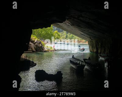 Die Höhle in der Phong Nha Höhle im Phong Nha-Ke Bang Nationalpark, ein UNESCO-Weltkulturerbe Stockfoto