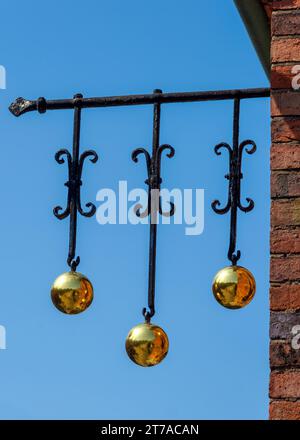 Pfandleiher im Black Country Living Museum, Dudley, West Midlands, England, Großbritannien Stockfoto