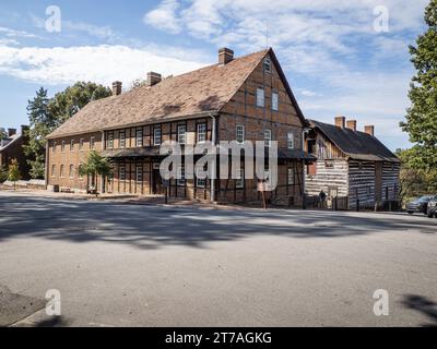 Single Brothers House in Old Salem North Carolina, USA Stockfoto