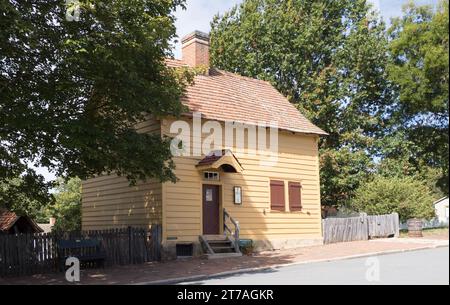 Miksch House and Shop in Old Salem North Carolina, USA Stockfoto