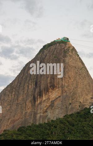 sugarloaf aus dem Stadtteil Botafogo in Rio de Janeiro, Brasilien. Stockfoto