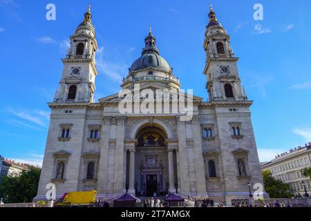 Budapest, Ungarn, 3. November 2023: St. Stephans Basilika im Zentrum von Budapest, Ungarn Stockfoto