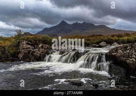 Allen Dearg Mor Wasserfall, Isle of Skye, Schottland Stockfoto