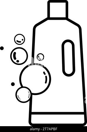 Isolierte Flüssigseifenflasche Symbol Vektor Stock Vektor