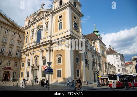 Wien, Österreich - 16. Juni 2023: Blick auf die Schottenkirche Stockfoto