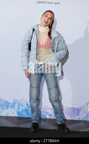 Rina Lipa nimmt an der Winterparty Teil, um Skate im Somerset House mit Switzerland Tourism im Somerset House in London zu starten. Bilddatum: Dienstag, 14. November 2023. Stockfoto