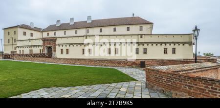 Die Burg Spilberk (deutsch: Spielberg) ist eine alte Burg auf einem Hügel in Brünn, Südmähren, in Tschechien. Stockfoto