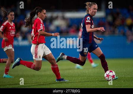 Sant Joan Despi, Spanien, 14. November 2023. Spanien-Fußball-Frauen Champions League-Gruppe A-FC Barcelona gegen SL Benfica. (10) Caroline Graham Hansen Credit: Joan Gosa/Alamy Live News Stockfoto