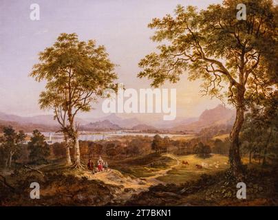 Scottish Landscape von Jane Nasmyth (1788–1867). Öl auf Leinwand. Stockfoto