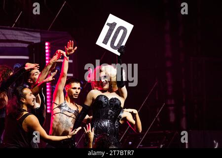 Italien 12. November 2023 RuPaul's Drag Race: Werq die Welt - La Diamond - Assago Forum Mailand © Andrea Ripamonti / Alamy Stockfoto