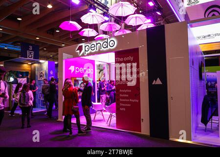 Lisboa, Portugal. November 2023. Veranstaltungsort des Web Summit 2023 in der Altice Arena in Lissabon. Quelle: SOPA Images Limited/Alamy Live News Stockfoto