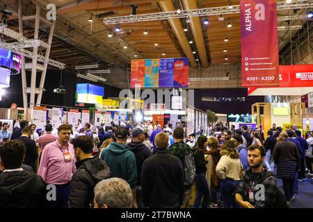 Lisboa, Portugal. November 2023. Veranstaltungsort des Web Summit 2023 in der Altice Arena in Lissabon. (Foto: Miguel Reis/SOPA Images/SIPA USA) Credit: SIPA USA/Alamy Live News Stockfoto