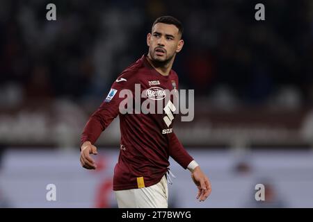 Turin, Italien. November 2023. Antonio Sanabria vom FC Torino reagiert während des Spiels der Serie A im Stadio Grande Torino. Der Bildnachweis sollte lauten: Jonathan Moscrop/Sportimage Credit: Sportimage Ltd/Alamy Live News Stockfoto