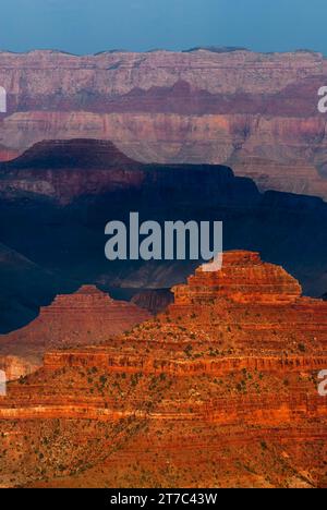 Sonnenuntergang, Abendstimmung, Hopi Point, Grand Canyon National Park, South Rim, Arizona, USA Stockfoto